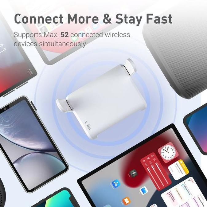 Gl.Inet Opal Gl-Sft1200 Gigabit Dual Band Wireless Travel Vpn Router New Stok