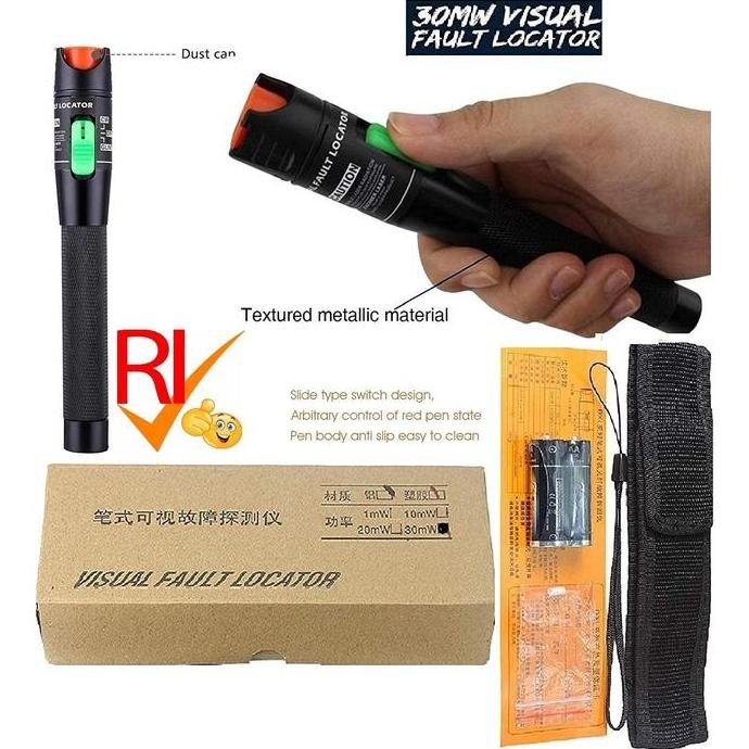 Vfl 30Mw Senter Optik 30 Mw Visual Fault Locator Fiber Optic New Stok