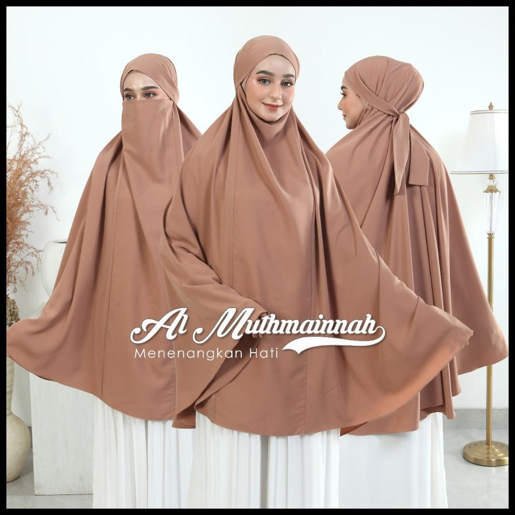 PREMIUM FRENCH KHIMAR HIJAB JILBAB NIQOB CADAR SYARI WOLFIS ADEM JUMBO XL - XXL BISA BUAT SHOLAT