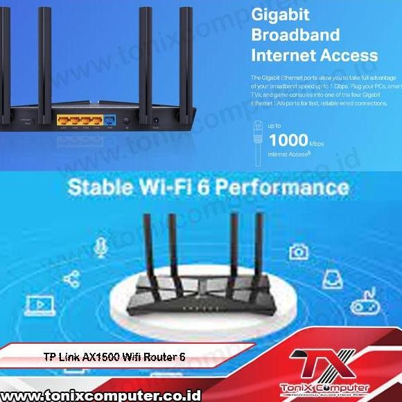 Tp Link Ax1500 Wifi Router 6 Router Tp Link New Stok