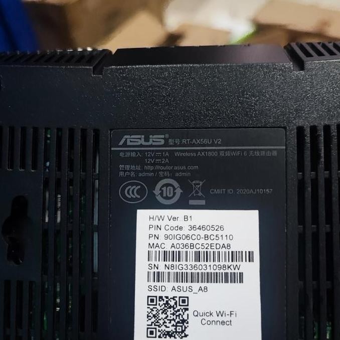 Asus Rt-Ax1800Hp Aimesh Dual Band Wifi 6 Router Ax56U V2 Ax1800 - Bekas Mulus New Stok