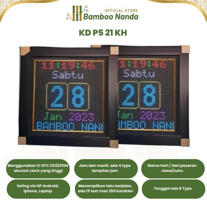 

Kalender Digital Full Color Rgb, Type Kd P5 21 Kh. Co