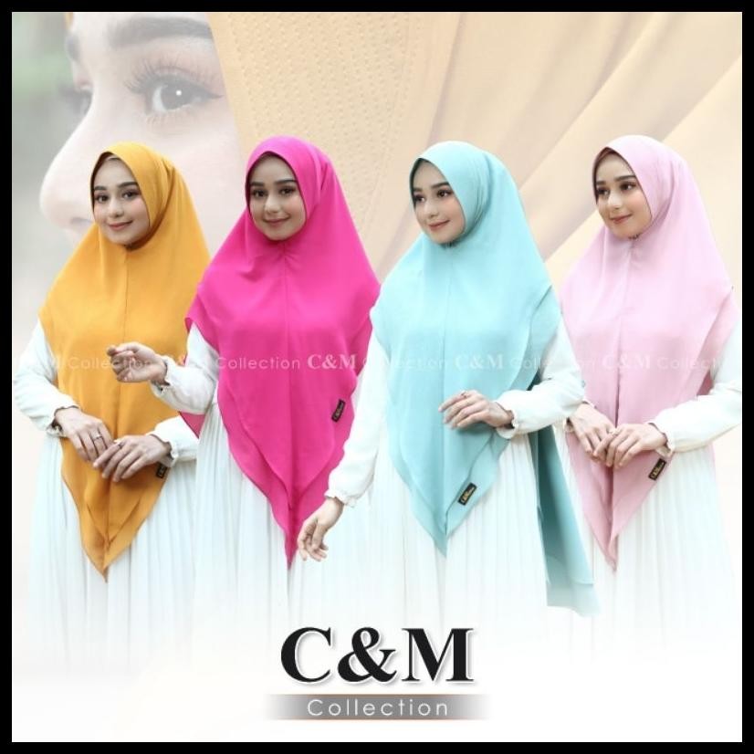 KHIMAR NABILA 2LAYER/KHIMAR JUMBO 2LAYER/HIJAB CERUTY BABYDOLL/KHIMAR PET ANTEM 2LAYER/KHIMAR CERUTY