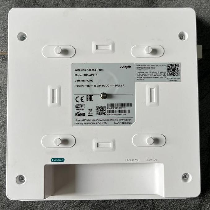 Ruijie Wireless Access Point Rg-Ap710 802.11Ac Dual Band New Stok