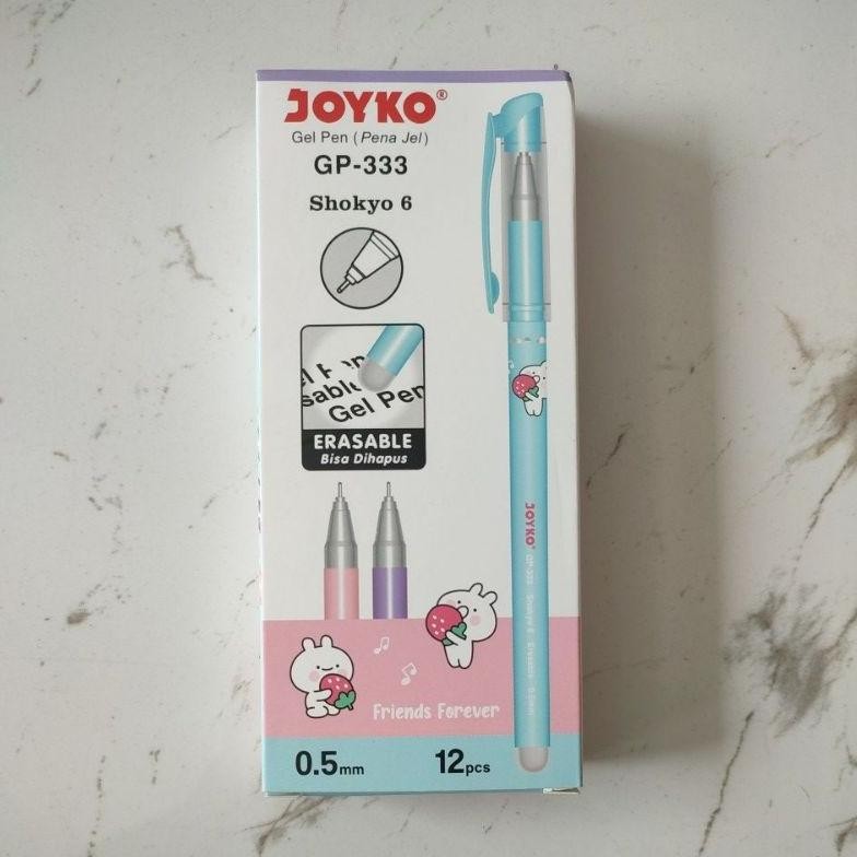

Pulpen Gel Bisa Di Hapus Joyko GP-333 Shokyo 6 Erasable ( 1 Pack / 12 Pcs )