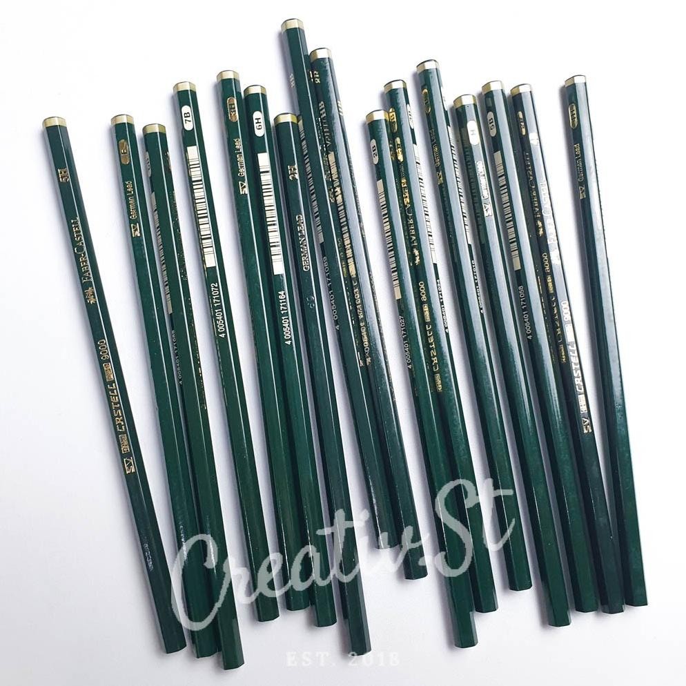 

(16 Pcs) FABER CASTELL Pensil Komputer 9000 6H Sampai 8B