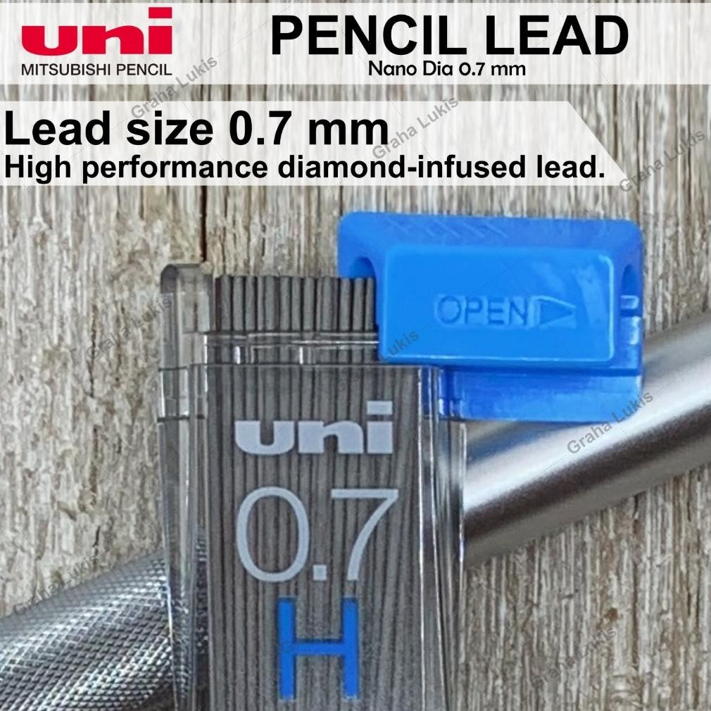 

Uni Nano Dia Pencil Lead 0.7 mm 2B / Isi Pensil Mekanik 2B - 0.7 mm