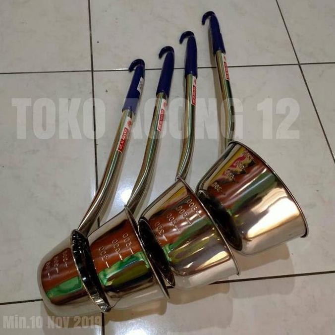 

1 Set Gayung Centong Air Stainless HE XI UK 300ML 600ML 800ML 1200ML ln