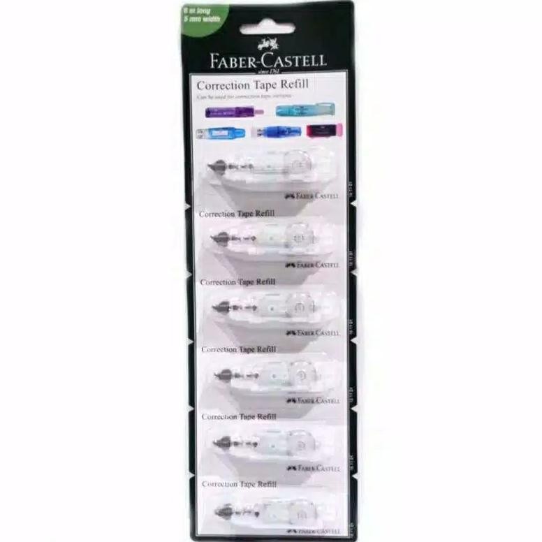

Refill Correction Tape Faber Castell QJR 506 #161101 Set (6 Pcs) Refil Tip Ex Kertas Faber - Set 6 - SHSNP