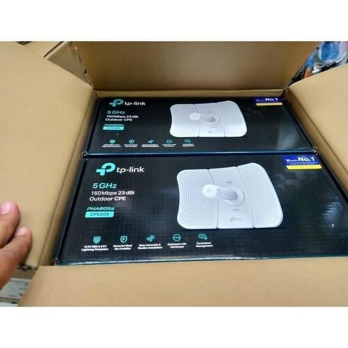 Router Outdoor Tplink Cpe605 5Ghz 150Mbps 23Dbi New Stok