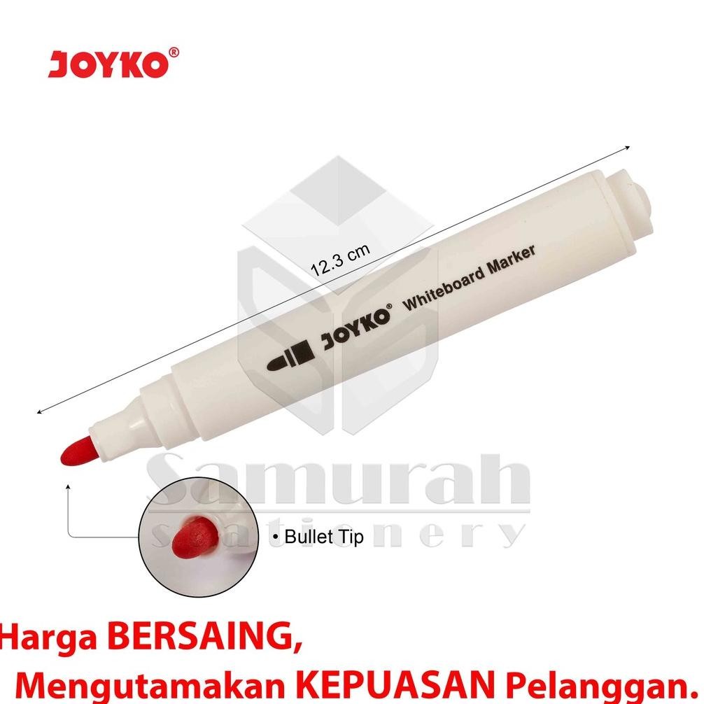 

Spidol Whiteboard Marker Joyko WMC 51 isi 12 Warna / Spidol Set Bisa Hapus 12W Papan Tulis WMC-51