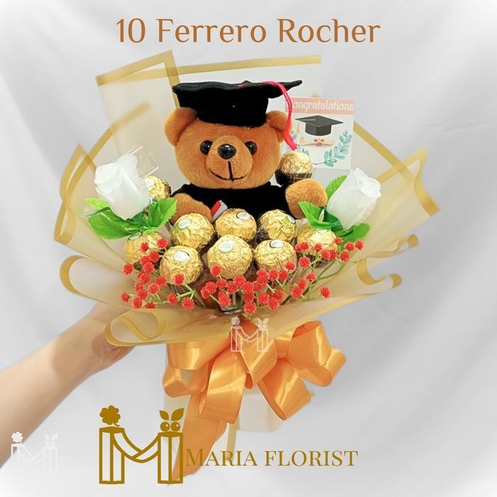 

Buket Wisuda Coklat Ferrero - Buket Bunga Boneka Wisuda Coklat Original Dan Terpercaya