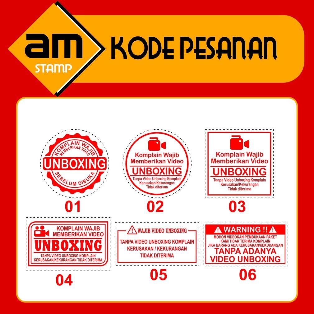 stempel unboxing tinta otomatis