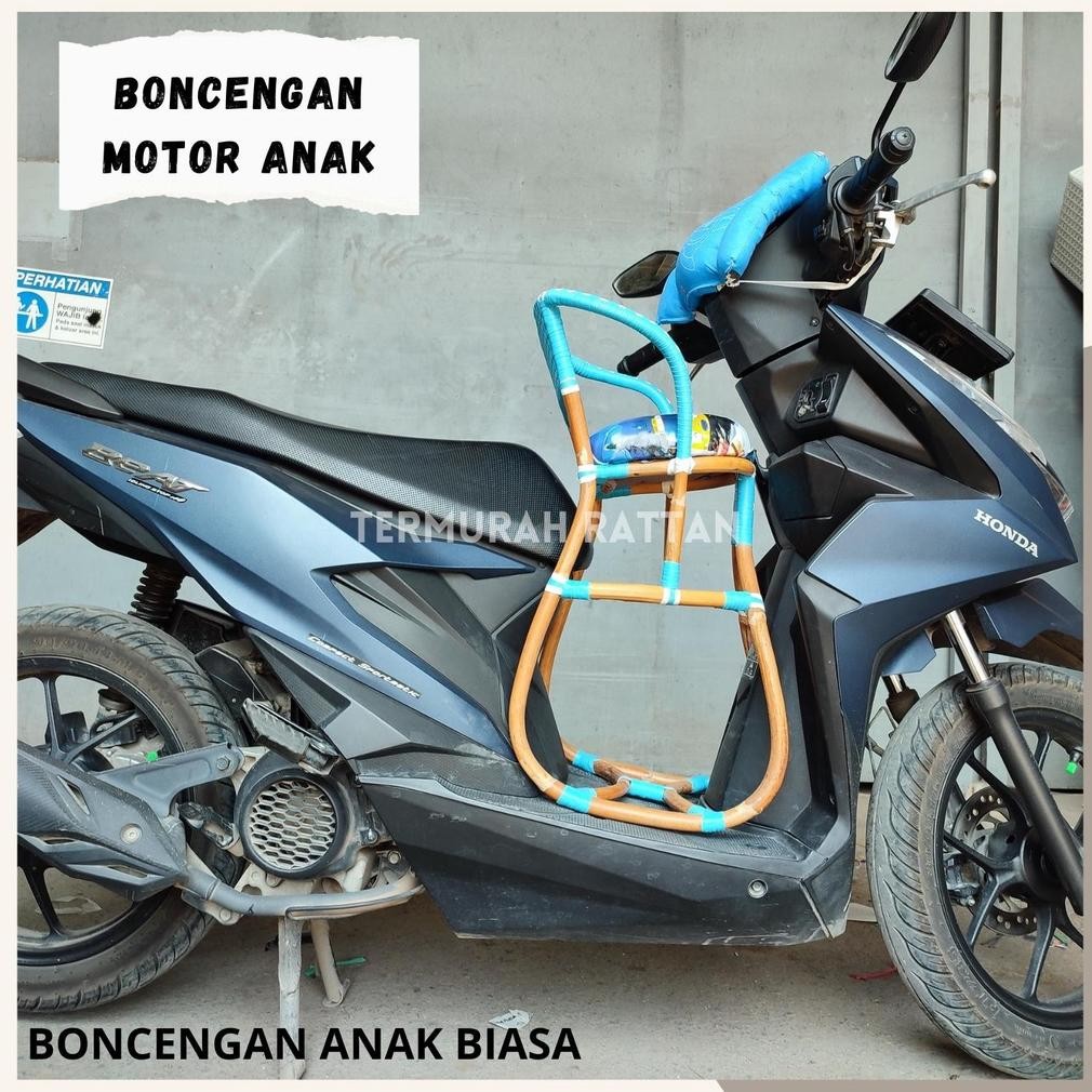 KURSI BONCENG ANAK ROTAN EKONOMIS TANPA SABUK UNTUK MOTOR MATIC AST
