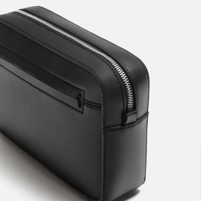 Grosir Zara Pouch Bag Clutch Pria Hitam Original