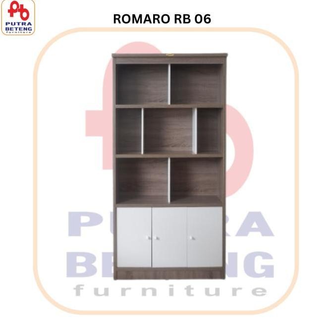 Lemari Rak Buku Romaro Rb 06 Furniture Co