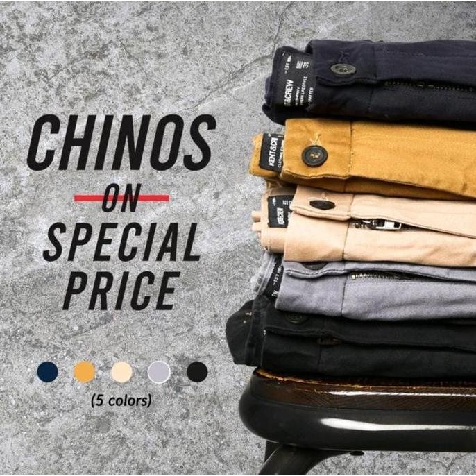 KENT&CREW Celana Chino Pria