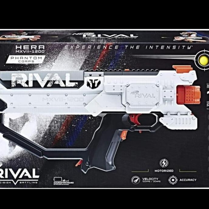 NERF Rival Hera MXVII-1200 Motorized Blasters Phantom Corps 100 Fps