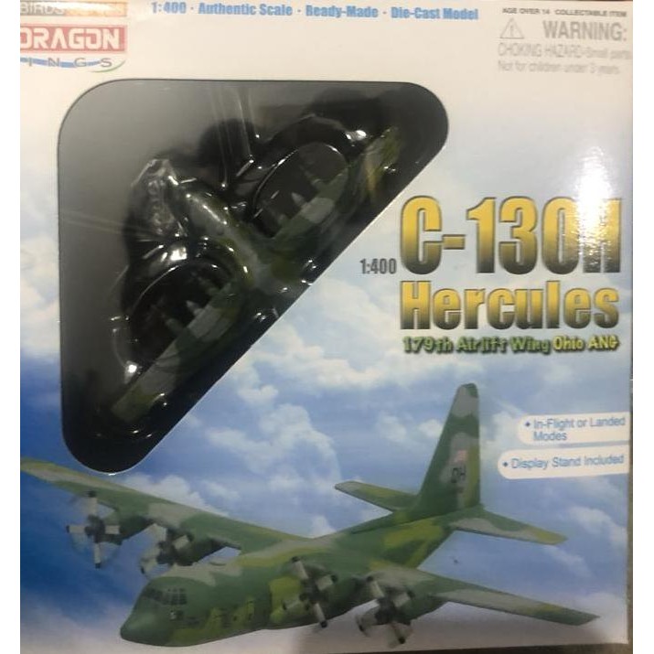 Diecast Pesawat Lockheed Hercules C-130H Usaf 1/400 By Dragon Models