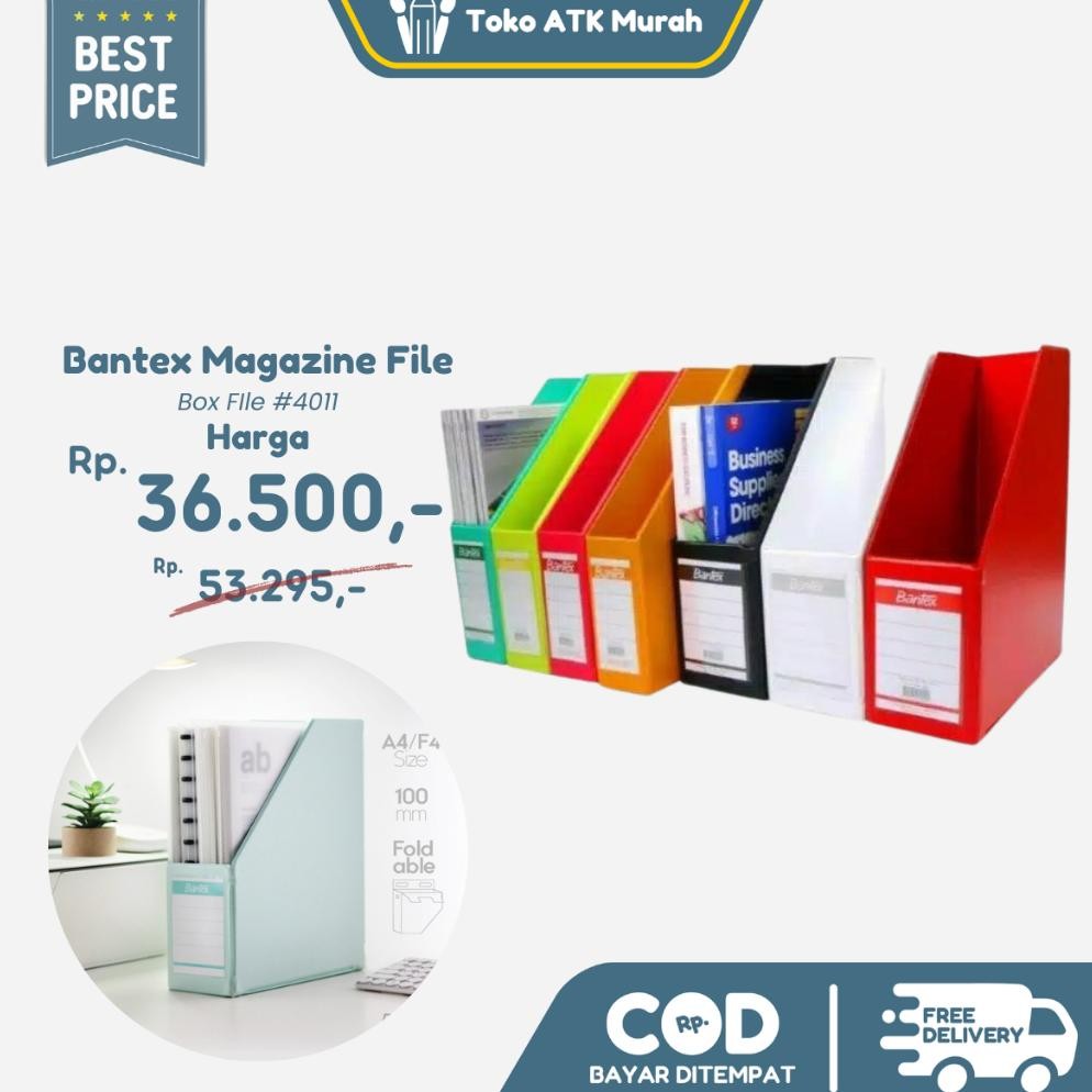 

Bantex Magazine File (Box File) 10cm Folio #4011