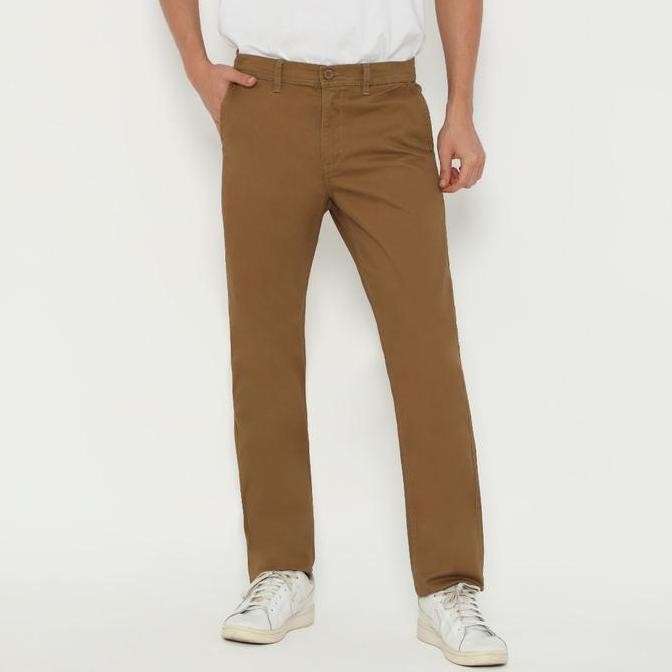 Platini Celana Pria Chino Panjang Brown 588046