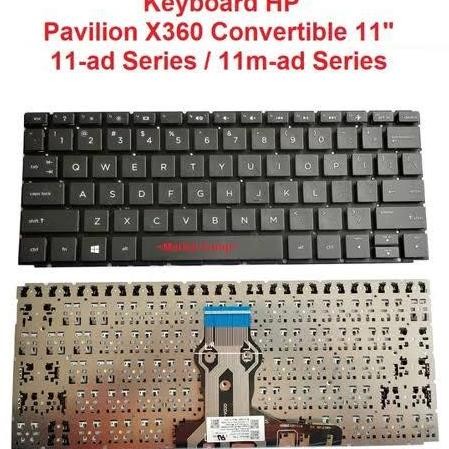 Keyboard Hp Pavilion X360 Convertible 11-Ad107Tu 11-Ad015Nr 11-Ad019Tu New Stok