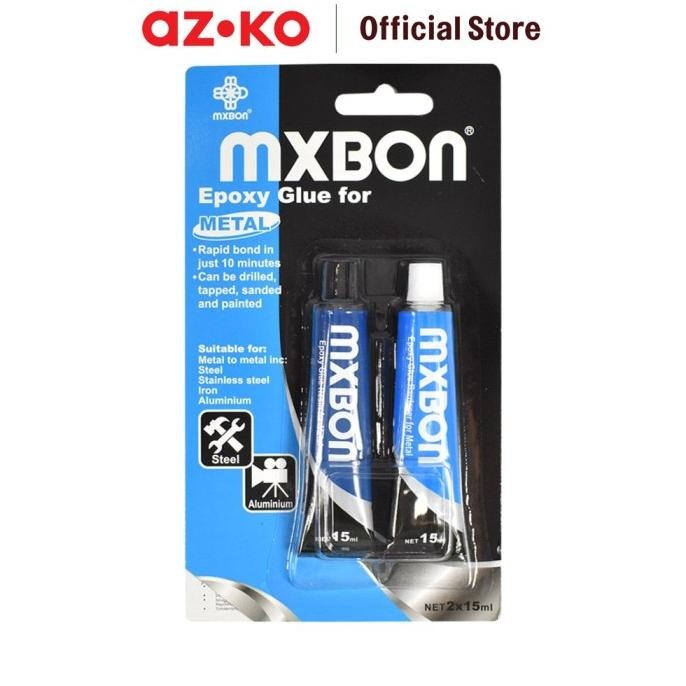 

JUAL AZKO Mxbon Set Lem Epoxy Metal 15 Ml 2 Pcs