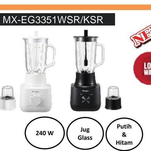 Tersedia blender kaca 1L panasonic MXE310