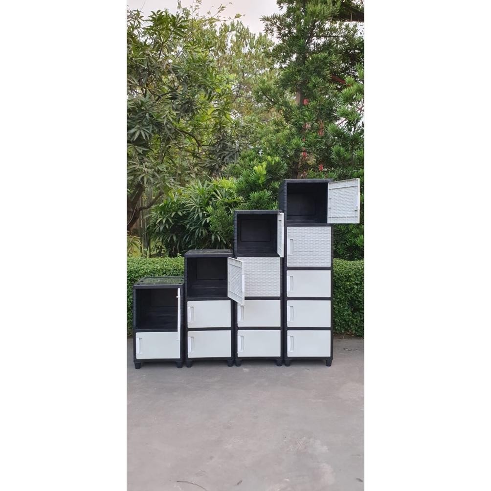 Bisa Cod Akako - Lemari Pakaian Plastik Akako Swing Jumbo Catur Mix Susun 2, 3, 4 & 5 Is75