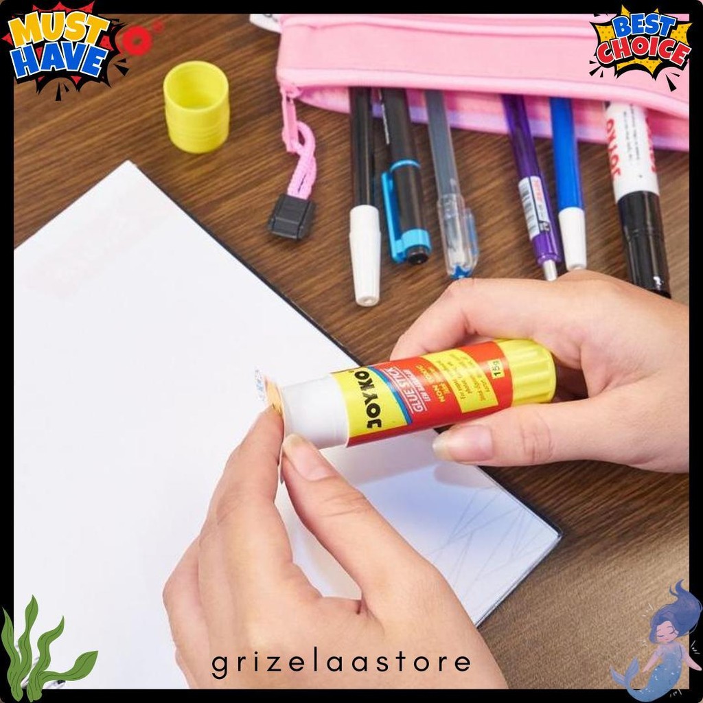 

Glue Stick / Lem Stick Joyko 15Gr / (1Box/12Pcs) Terlengkap Dan Termurah