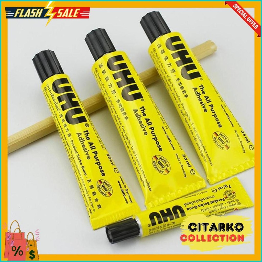 

Lem Uhu Glue Lem Super Kuat Serbaguna Tahan Air Untuk Sepatu Kayu Plastik Kain Kulit Kaca Besi Dsb Terlaris! Produk Ini Banyak Dicari