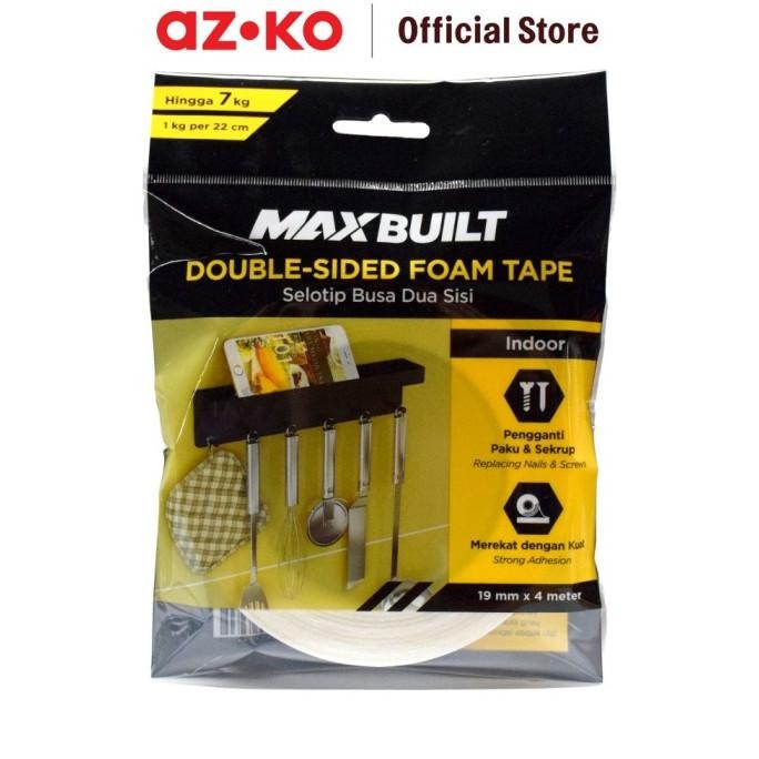 

PROMO AZKO Maxbuilt 4 mtr Selotip Busa 2 Sisi 19 Mm - Putih Double Tapeperekat Isolasilakban Serbagunaselotip Super Kuat