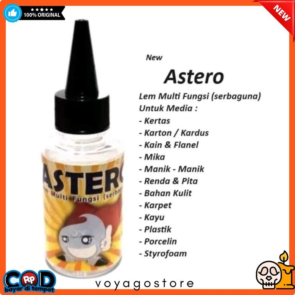 

Lem Astero | Lem Serbaguna Lem Multifungsi Lem Kain Lem Bahan Lem Karpet Lem Kardus Lem Kerajinan Anak Diskon