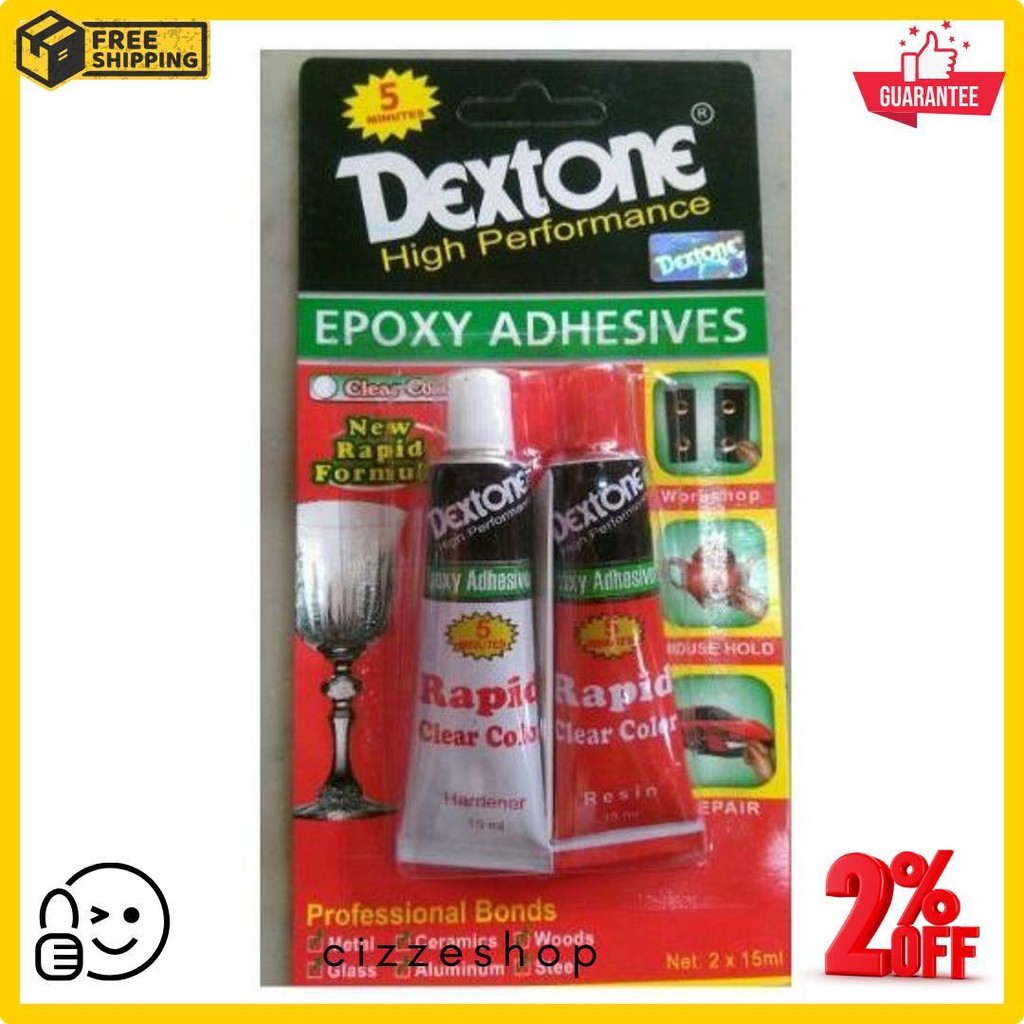 

Lem Epoxy Dextone Rapid 5 Menit Clear Color 30 Ml Lem Campur Serbaguna Diskon Setengah Harga