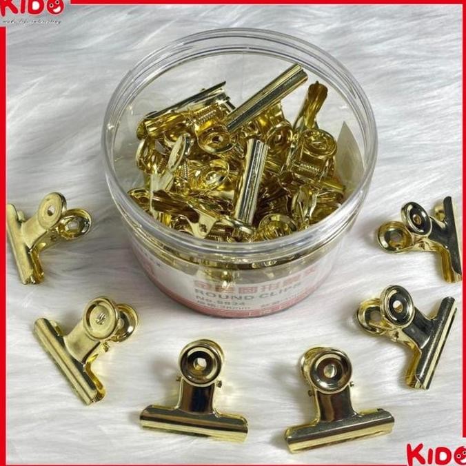 

JUAL Bulldog Clips Gold / Round Clips Ekor Panjang / Penjepit Kertas Serbaguna - 5834