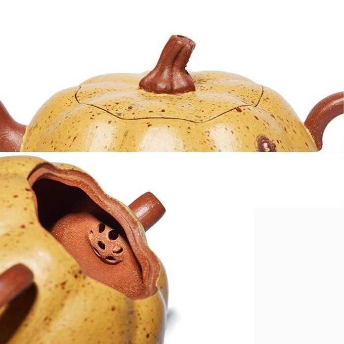 Yixing Purple Clay Small Capacity Pumpkin Teapot Maison Auratea