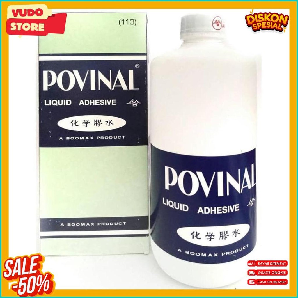 

Lem Cair Povinal Refill No. 113 (500 Ml) Diskon Setengah Harga