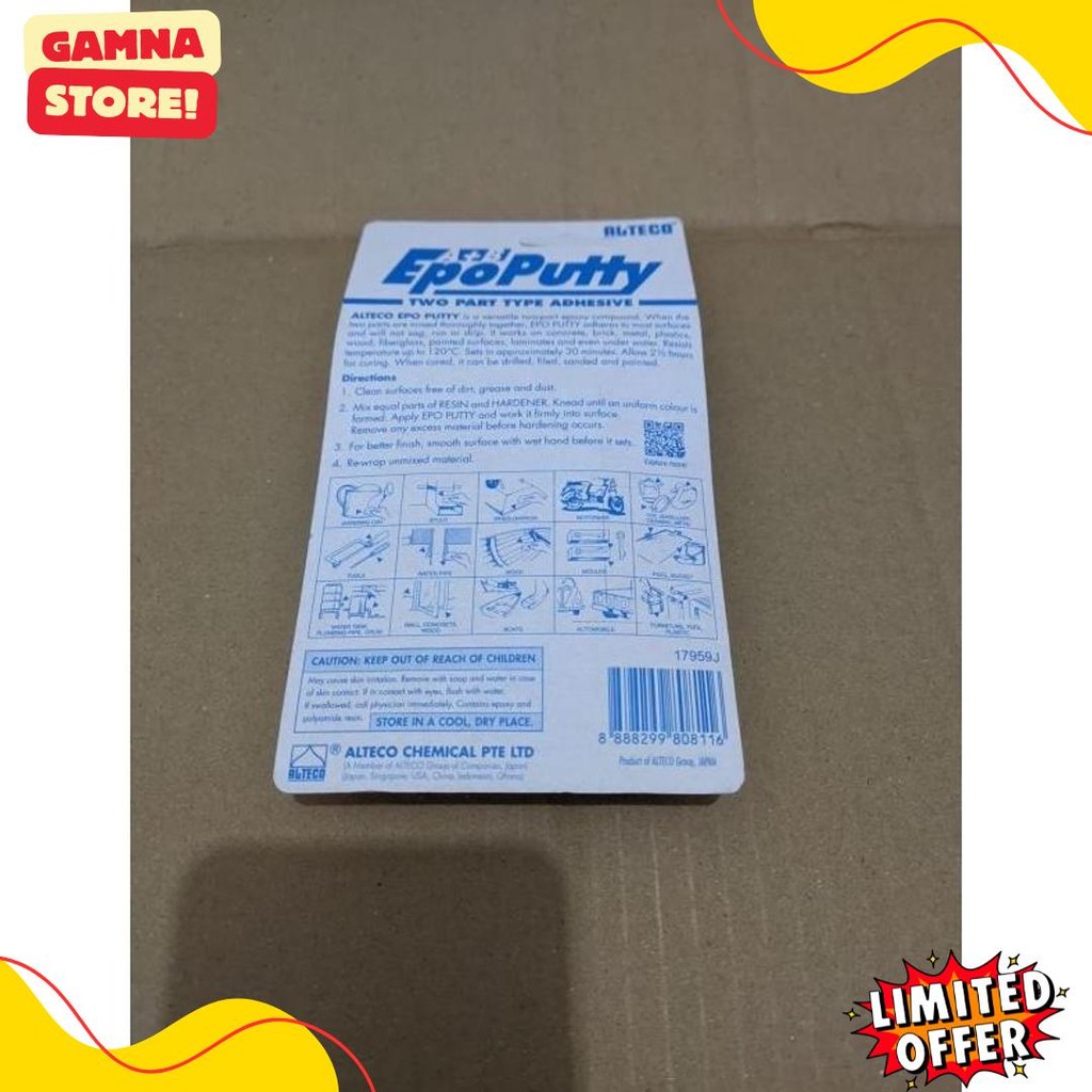 

Lem Epoputty Porting Epo Putty 100Gr 100G 100Gram Alteco Flash Sale! Diskon Hingga 70%