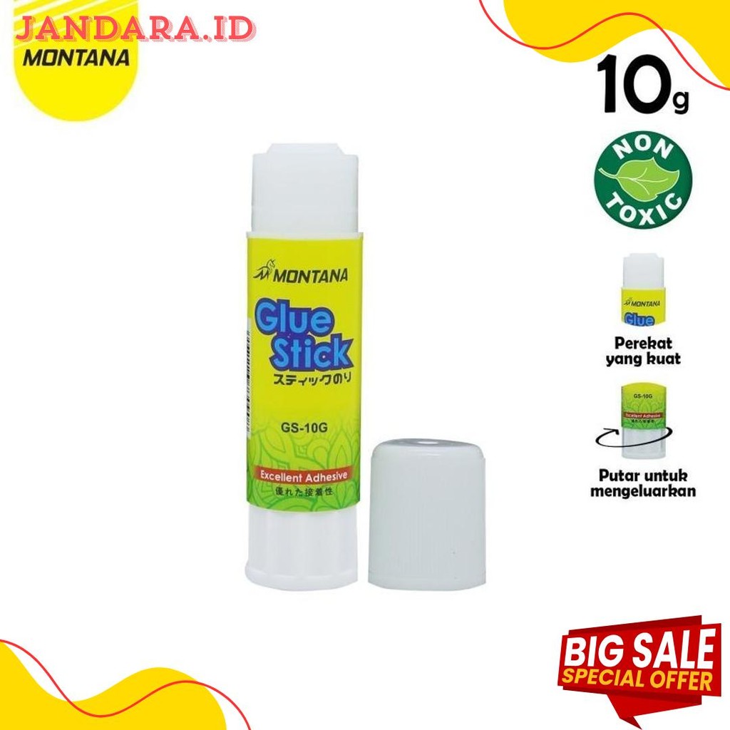 

[Box/24 Pcs] Lem Glue Stick Montana 10Gr Gs-10 Terlaris! Produk Ini Banyak Dicari
