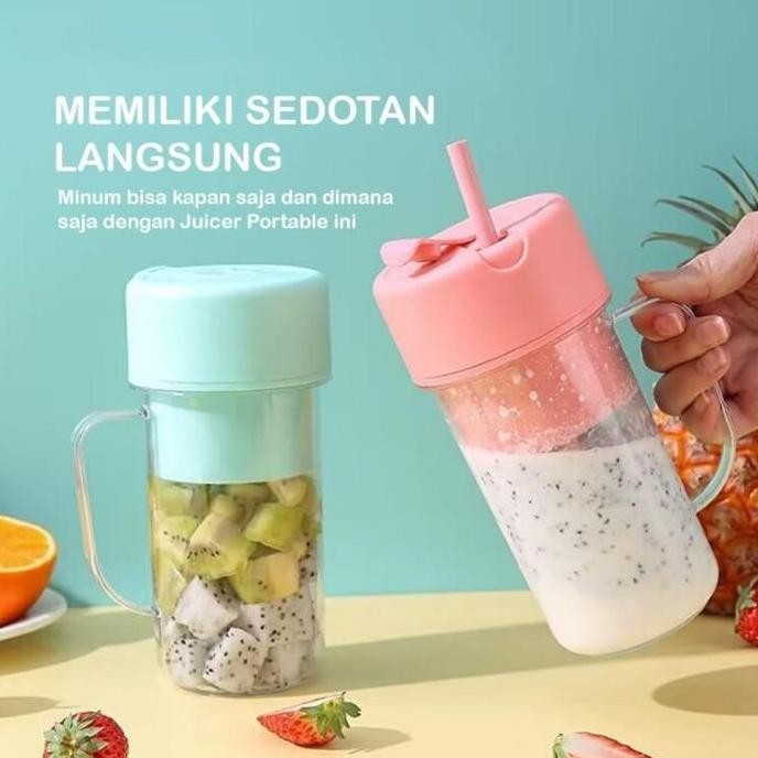 Tersedia Mason Juicer Blender Glass Portabel 340ml Blender Unik Juicer Mini