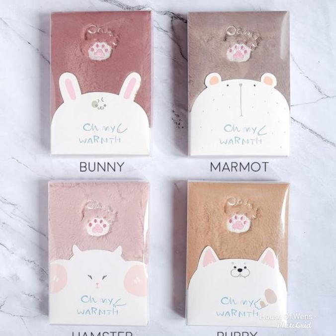 

READY MY WARMTH FUX COVER MIXED NOTEBOOK B6 - FLUFFY DIARY - CATATAN DIARY NEW