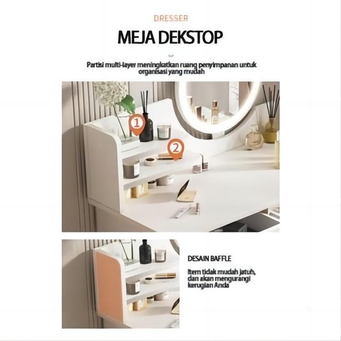 E-Tife Meja Rias / Meja Rias Aesthetic/ Meja Rias Minimalis/ Meja Rias Kecil /Meja Rias/Meja Rias La