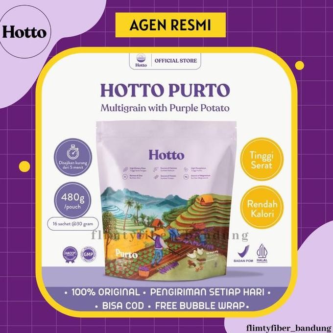 

Hotto Purto Multigrain Purple Potato Ubi Ungu Gerd Oat Sereal Puroto Terbaru