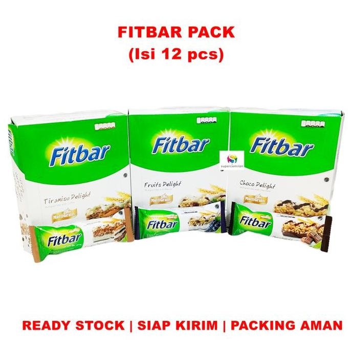 

Fitbar Multigrain Oat Chocolate / Fruit / Tiramisu (Isi 12 Pcs) Promo