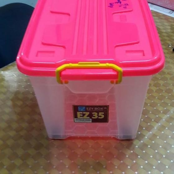 (Allthebest) Container Box Ezy Box 35 liter - Ezy 35 kotak serbaguna ada roda