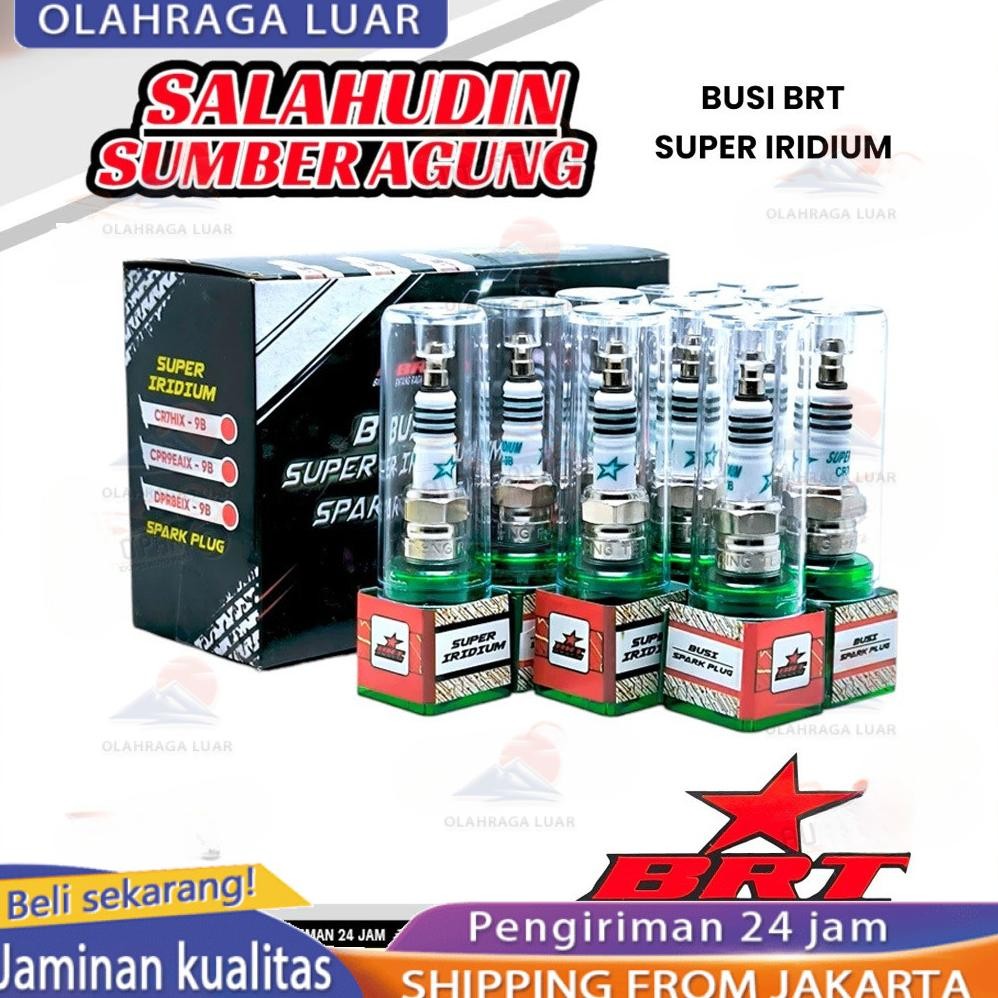 Produk Baru Busi Racing Iridium BRT Ori NMAX Aerox Vixion Sonic Mio M3 XMAX Jupiter Supra Grand Kual
