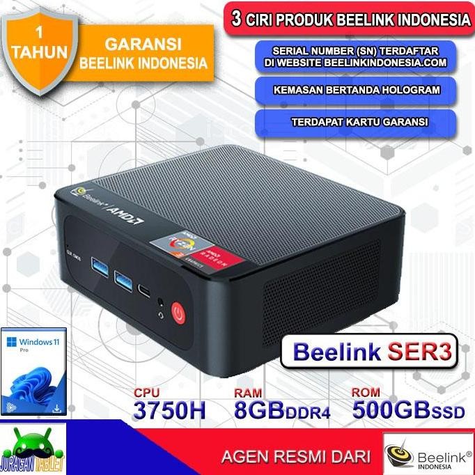 Mini PC Beelink SER3 AMD Ryzen 7 3750H 8/500GB SSD NVMe Windows 11 Pro