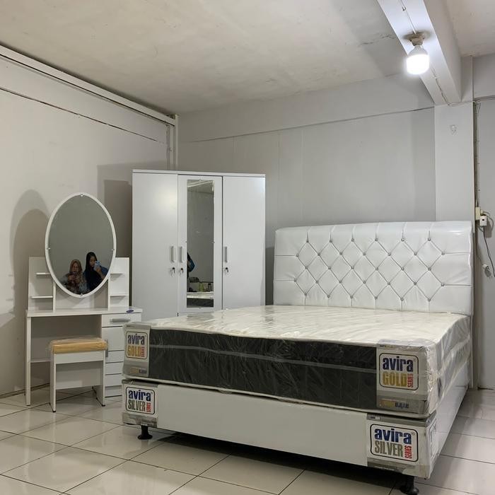 Set Kamar Tidur - Paket Seserahan Lemari Meja Rias Divan Dan Springbed Original Dan Terpercaya