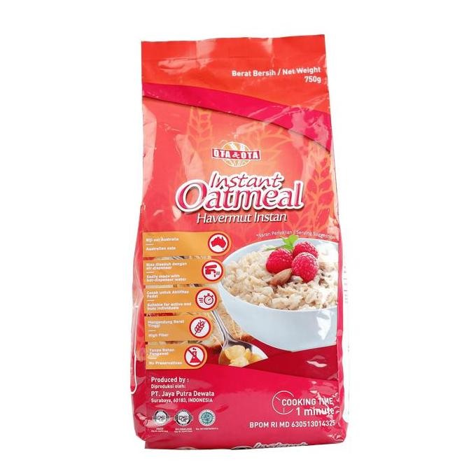 

Ota & Ota Oatmeal Instant / Havermut Instan 750Gr Halal Best Seller