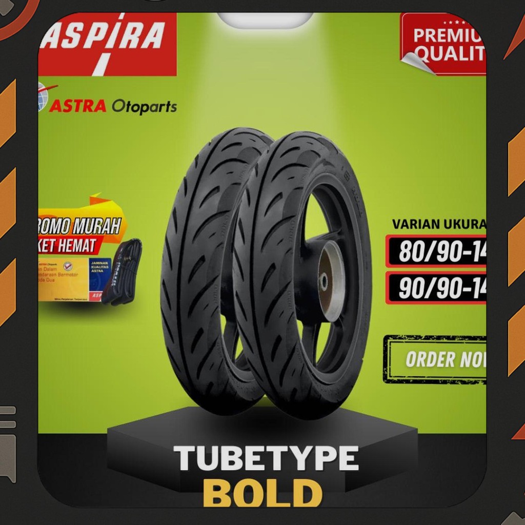 [Ready Cod] Ban Aspira Tubetype (Non Tubeless) Aspira Bold Ring 14 17 / Ban Luar Aspira Ring 17 / Ba